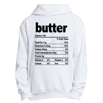 Thanksgiving Xmas Costume Nutrition Facts Butter Urban Pullover Hoodie