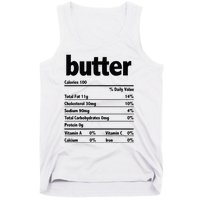 Thanksgiving Xmas Costume Nutrition Facts Butter Tank Top