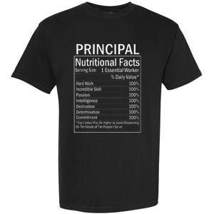 Thanksgiving Xmas Funny Principal Nutritional Facts Labels Garment-Dyed Heavyweight T-Shirt