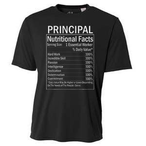 Thanksgiving Xmas Funny Principal Nutritional Facts Labels Cooling Performance Crew T-Shirt