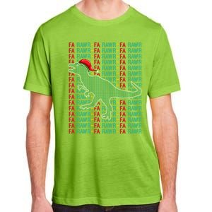 Trex Xmas Gift Fa Ra Rawr Dinosaur Ugly Christmas Sweater Gift Adult ChromaSoft Performance T-Shirt