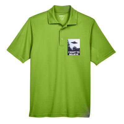 The Xfiles I Want To Believe Men's Origin Performance Pique Polo