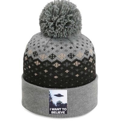 The Xfiles I Want To Believe The Baniff Cuffed Pom Beanie