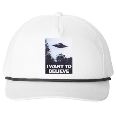 The Xfiles I Want To Believe Snapback Five-Panel Rope Hat