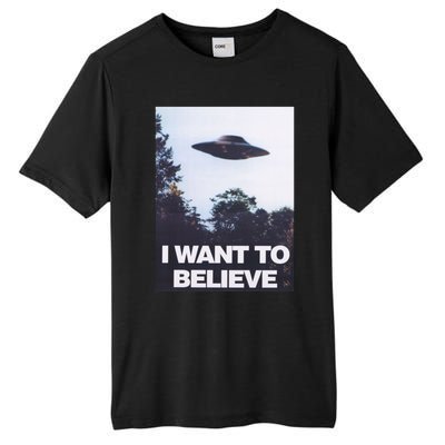 The Xfiles I Want To Believe Tall Fusion ChromaSoft Performance T-Shirt