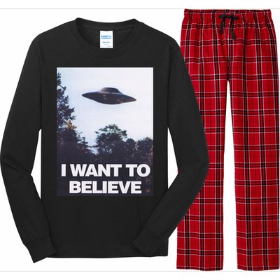 The Xfiles I Want To Believe Long Sleeve Pajama Set