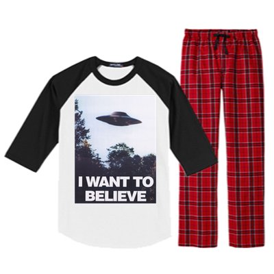 The Xfiles I Want To Believe Raglan Sleeve Pajama Set