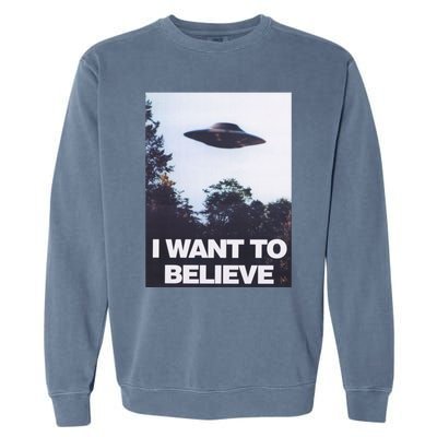 The Xfiles I Want To Believe Garment-Dyed Sweatshirt