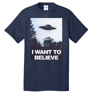 The Xfiles I Want To Believe Tall T-Shirt