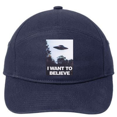 The Xfiles I Want To Believe 7-Panel Snapback Hat