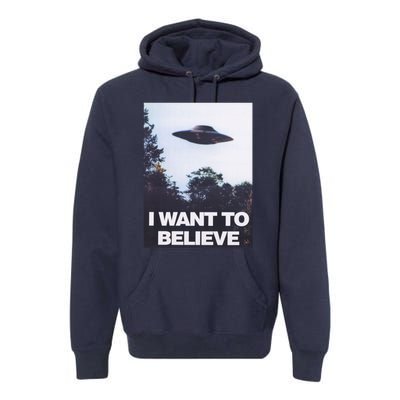 The Xfiles I Want To Believe Premium Hoodie