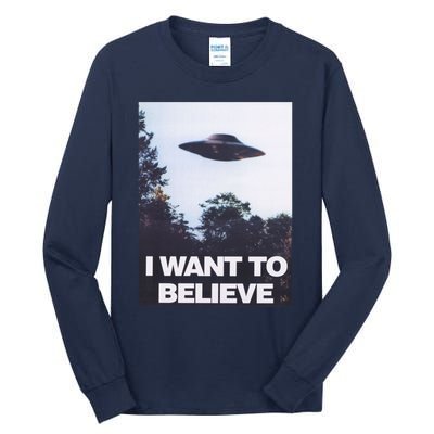 The Xfiles I Want To Believe Tall Long Sleeve T-Shirt