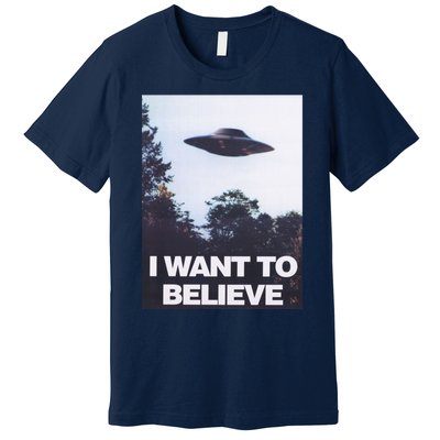 The Xfiles I Want To Believe Premium T-Shirt