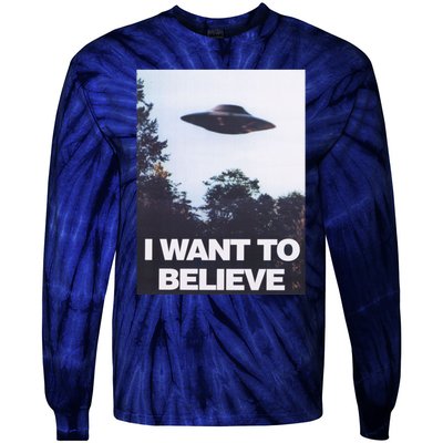 The Xfiles I Want To Believe Tie-Dye Long Sleeve Shirt