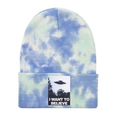 The Xfiles I Want To Believe Tie Dye 12in Knit Beanie