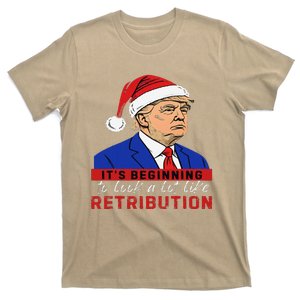 Trump Xmas ItS Beginning To Look A Lot Like Retribution T-Shirt