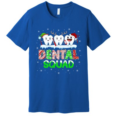 Teeth Xmas Lights Dental Squad Dentist Hygienist Christmas Gift Premium T-Shirt