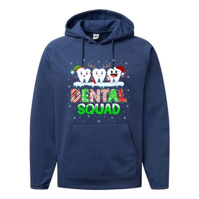 Teeth Xmas Lights Dental Squad Dentist Hygienist Christmas Gift Performance Fleece Hoodie