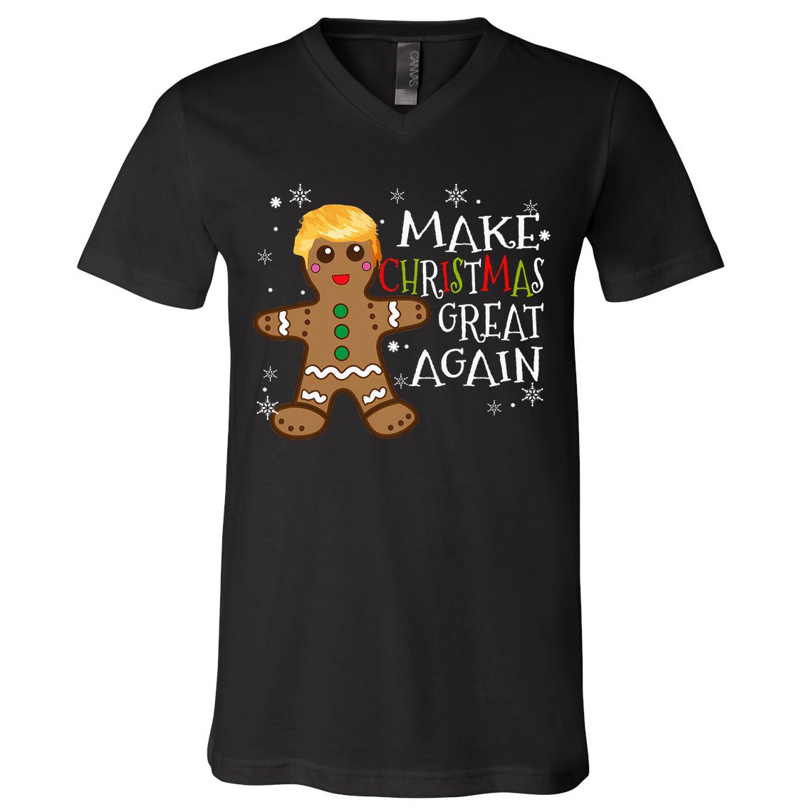 Trump Xmas Make Christmas Great Again Christmas V-Neck T-Shirt