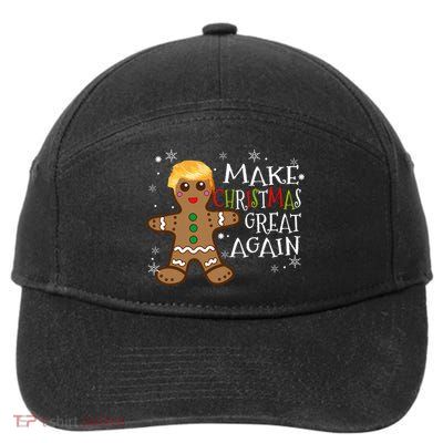 Trump Xmas Make Christmas Great Again Christmas 7-Panel Snapback Hat