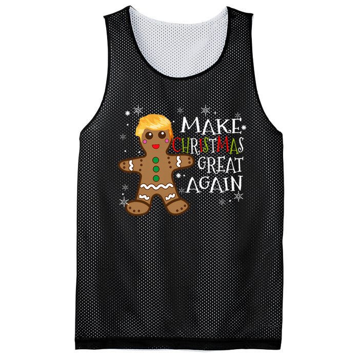 Trump Xmas Make Christmas Great Again Christmas Mesh Reversible Basketball Jersey Tank