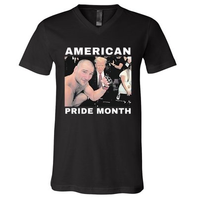 Trump X Strickland American Pride Month V-Neck T-Shirt