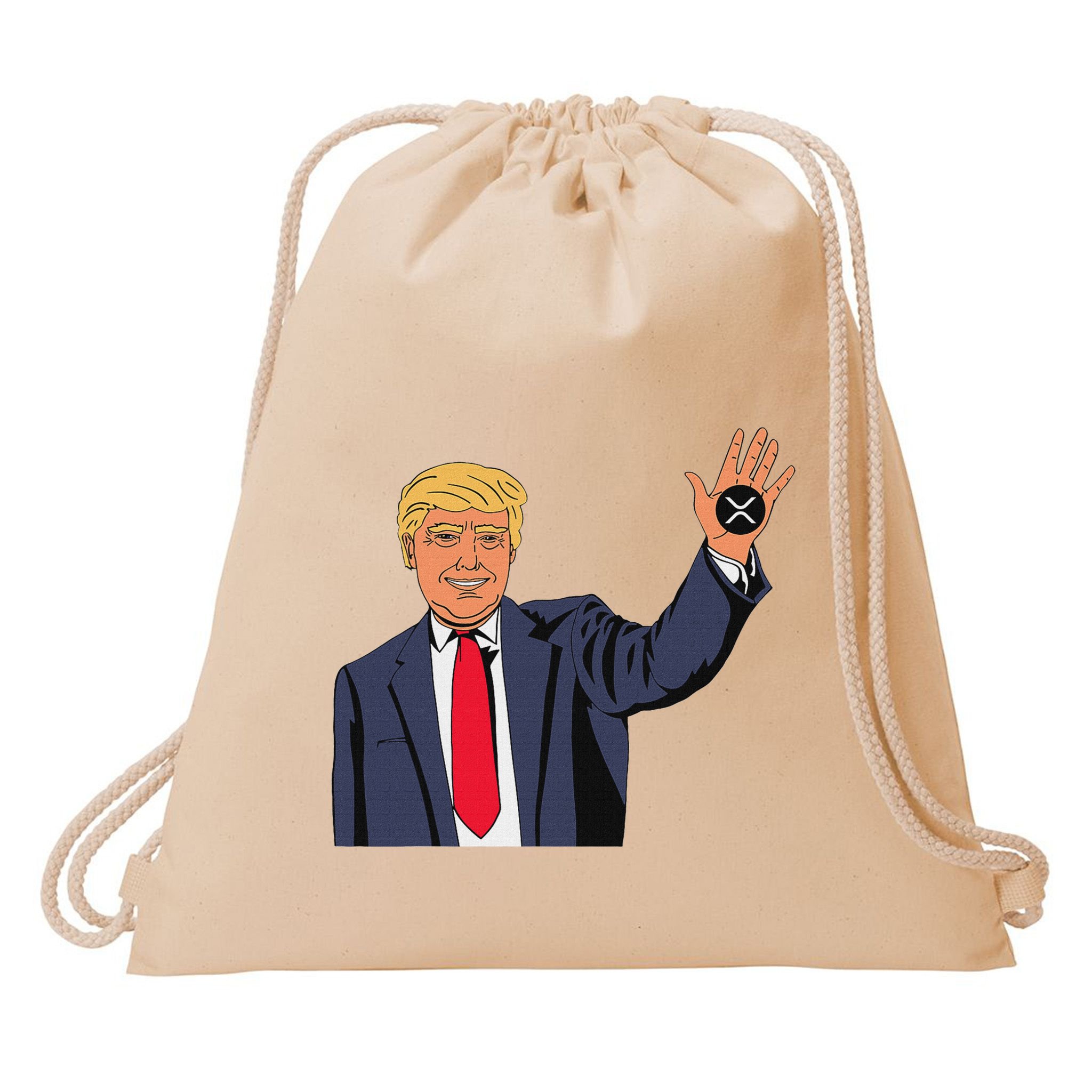 Trump Xrp Drawstring Bag