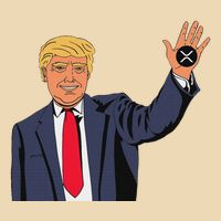 Trump Xrp Drawstring Bag