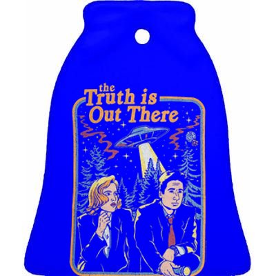 The XFiles The Truth Is Out There Ceramic Bell Ornament