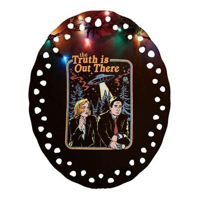 The XFiles The Truth Is Out There Ceramic Oval Ornament