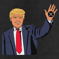 Trump Xrp 7 Panel Mesh Trucker Snapback Hat