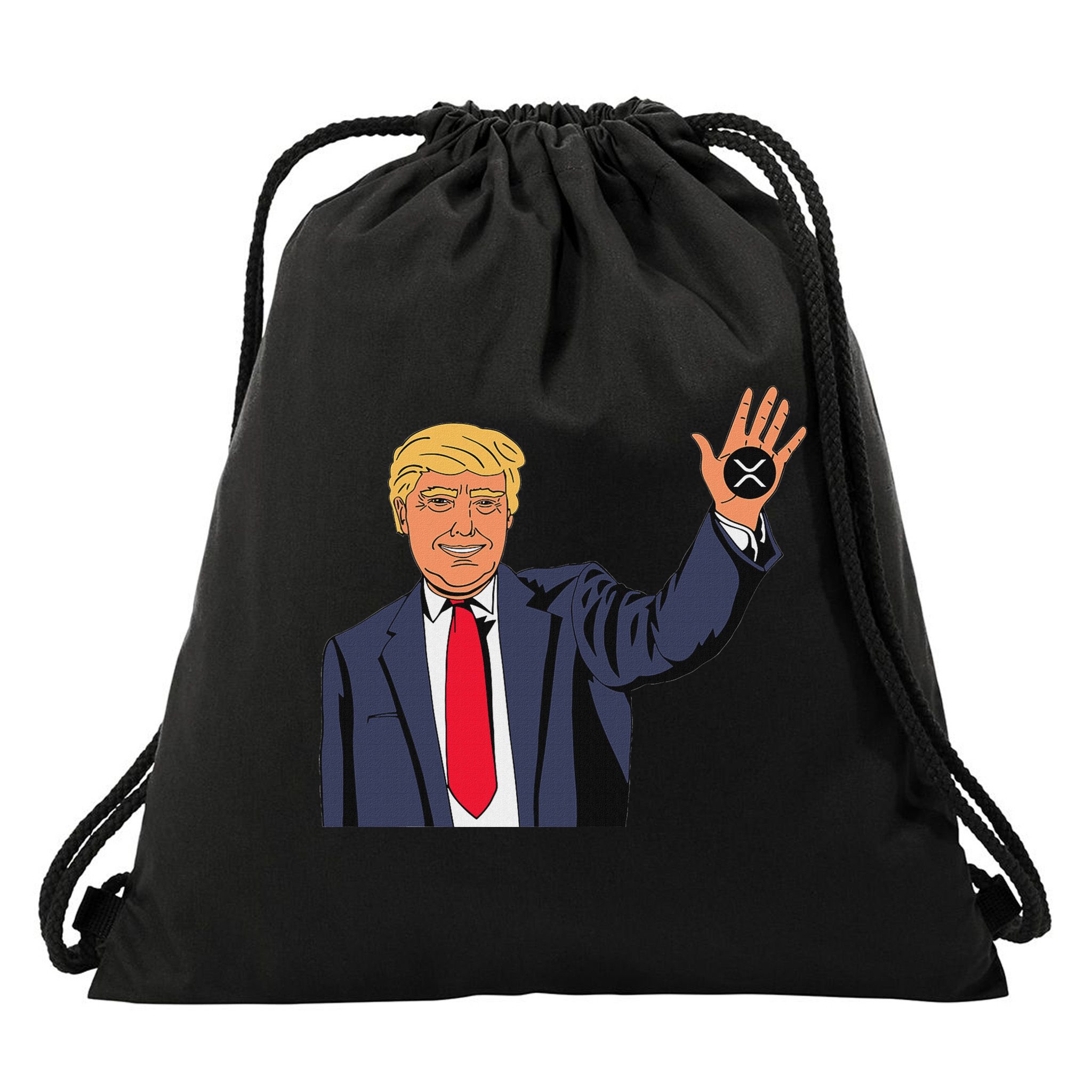 Trump Xrp Drawstring Bag