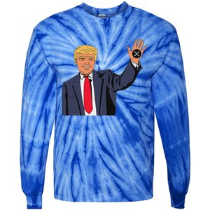 Trump Xrp Tie-Dye Long Sleeve Shirt