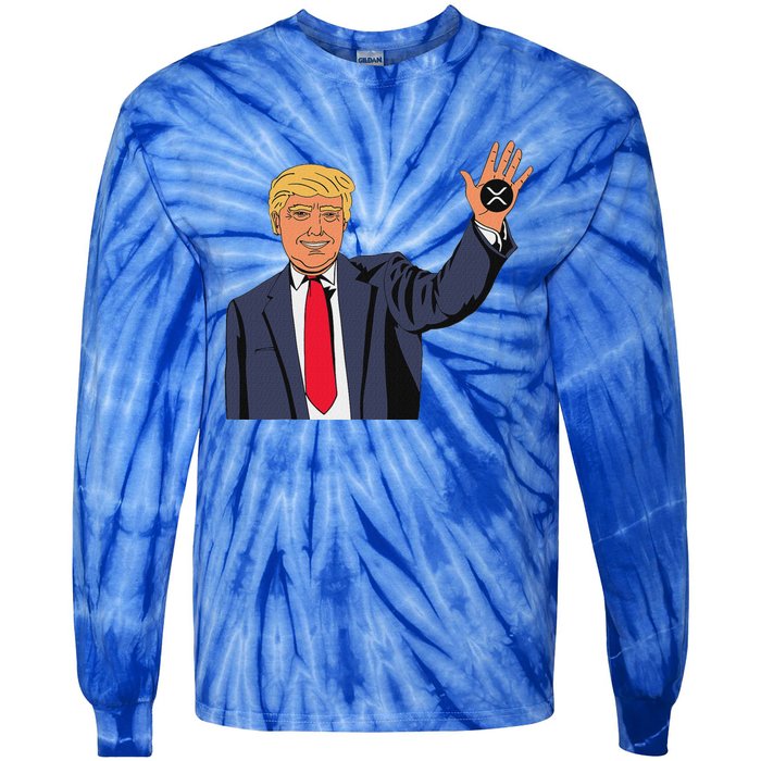 Trump Xrp Tie-Dye Long Sleeve Shirt