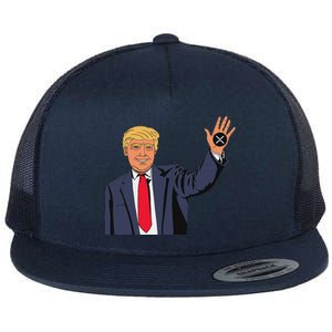 Trump Xrp Flat Bill Trucker Hat