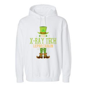 The Xray Tech Leprechaun Funny Matching St Patricks Day Great Gift Garment-Dyed Fleece Hoodie