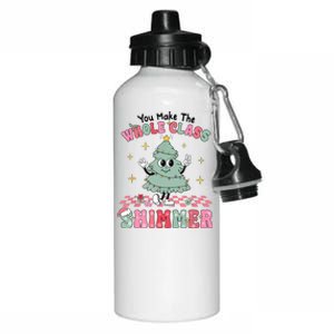 Teacher Xmas You Make The Whole Class Shimmer Christmas Aluminum Water Bottle