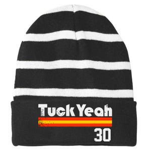 Tuck Yeah 30 Striped Beanie with Solid Band