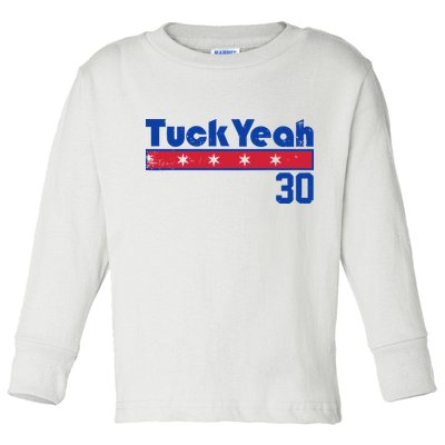 Tuck Yeah 30 Kyle Tucker Baseball Lover Toddler Long Sleeve Shirt
