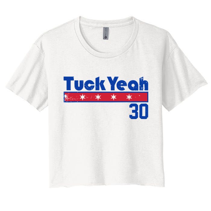 Tuck Yeah 30 Kyle Tucker Baseball Lover Women's Crop Top Tee