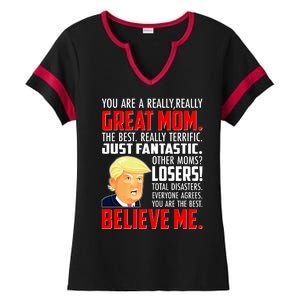 Trump You Are A Really Really Great Mom Ladies Halftime Notch Neck Tee