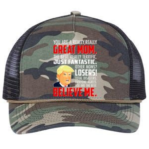 Trump You Are A Really Really Great Mom Retro Rope Trucker Hat Cap