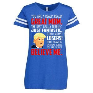 Trump You Are A Really Really Great Mom Enza Ladies Jersey Football T-Shirt