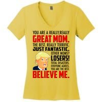 Trump You Are A Really Really Great Mom Women's V-Neck T-Shirt