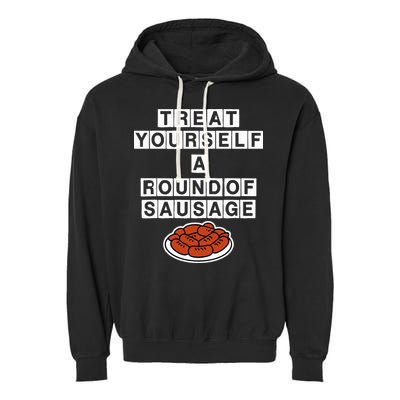 Treat Yourself A Round Of Sausage Garment-Dyed Fleece Hoodie