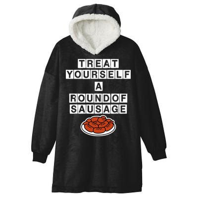 Treat Yourself A Round Of Sausage Hooded Wearable Blanket
