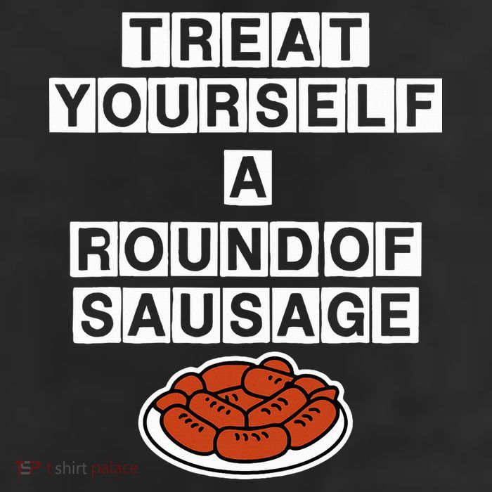 Treat Yourself A Round Of Sausage 11oz C Handle Ceramic Mug