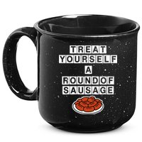 Treat Yourself A Round Of Sausage 15oz Campfire Ceramic Mug