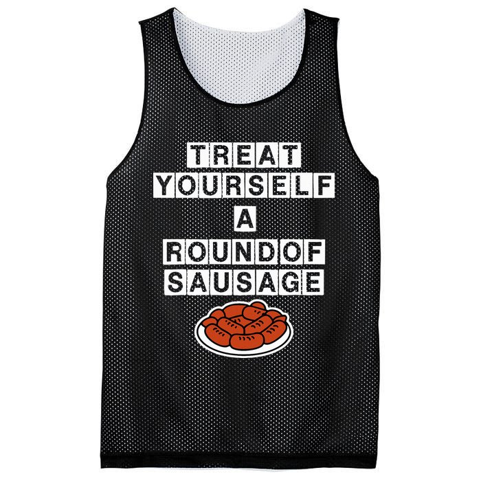 Treat Yourself A Round Of Sausage Mesh Reversible Basketball Jersey Tank