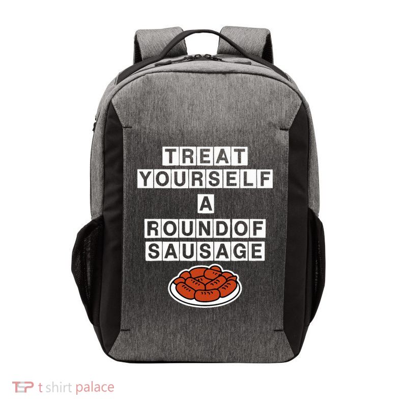 Treat Yourself A Round Of Sausage Vector Backpack